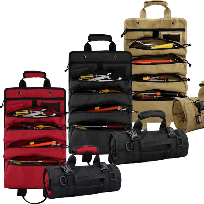 Koolertron Roll Up Tool Bag, Tool Roll Pouch Organizer and Storage ...