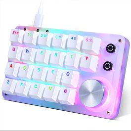 Koolertron One Handed Macro Mechanical Keyboard Led Backlit Portable