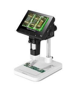 Koolertron 9 inch LCD Digital Microscope with 32G TF Card,12MP 1600X  Magnification 1080P USB Microscope,5000mAh Battery,10 inch Stand with Side  Light Coin Microscope for Plant/Rock/Circuit Board/Coin